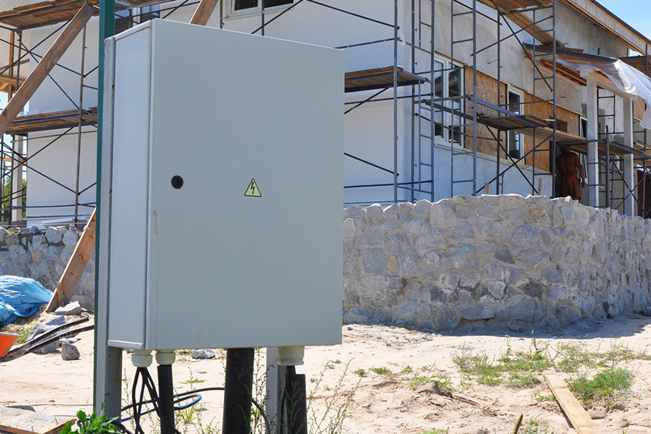 Baustrom bei Elektro Kaiser in Riedering