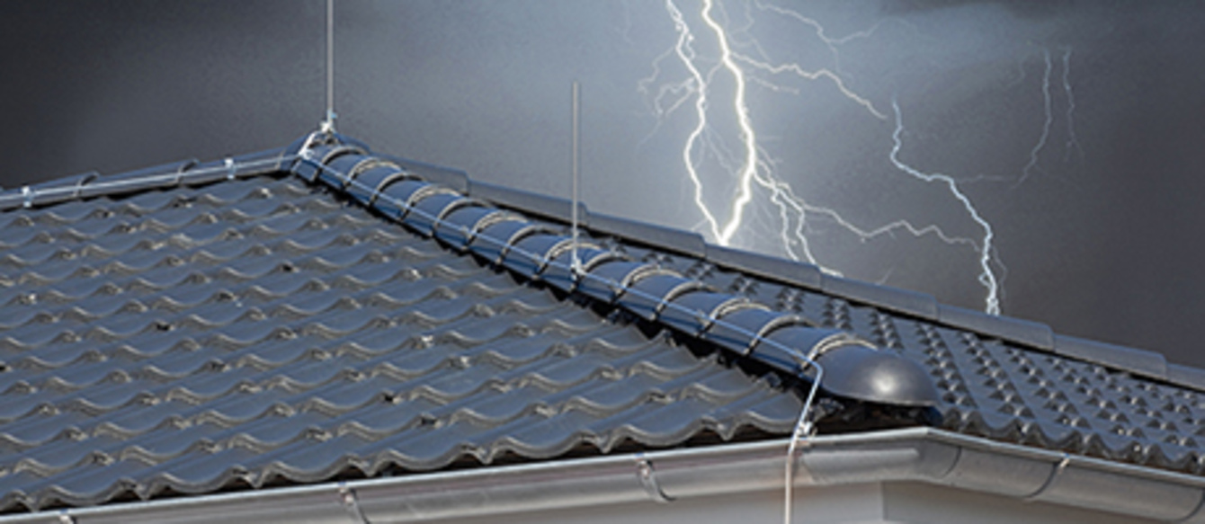 Äußerer Blitzschutz bei Elektro Kaiser in Riedering